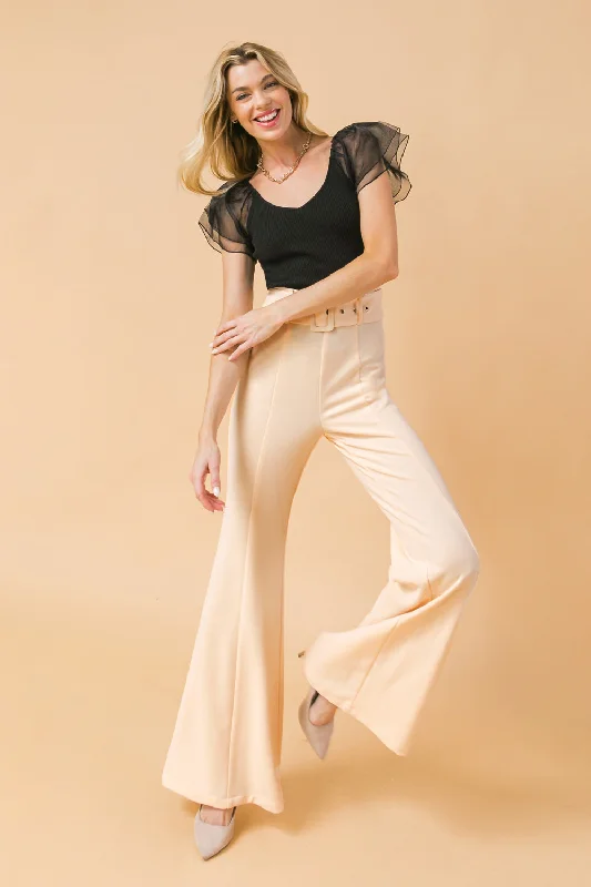 Cropped Women's Corduroy Pants in Autumn ColorsCOUNTDOWN THE HOURS WOVEN FLARED PANTS Cropped Women's Corduroy Pants in Autumn ColorsCOUNTDOWN THE HOURS WOVEN FLARED PANTS