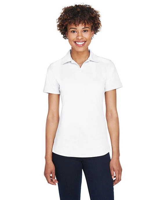 8425L - UltraClub Ladies Cool & Dry Sport Performance Interlock Polo Shirt | White