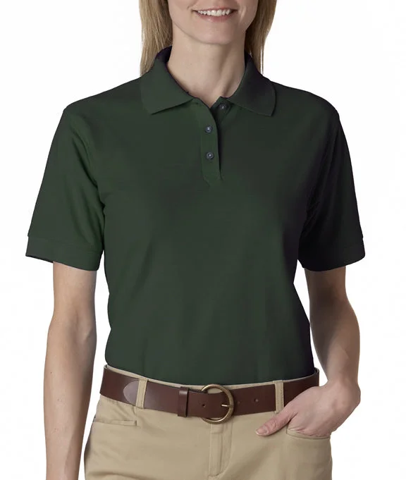 8541 - UltraClub Ladies Whisper Piqué Polo Shirt | Forest Green