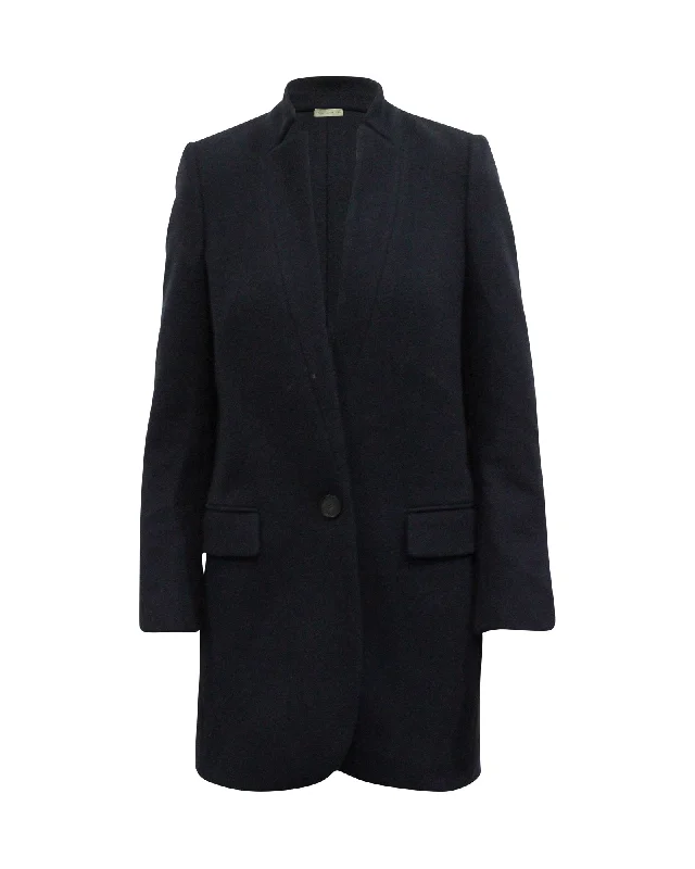 Stella Mccartney Bryce Coat in Navy Wool