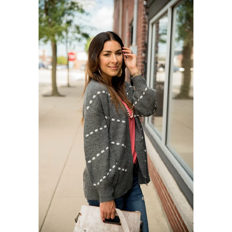 Dot Accent Cardigan