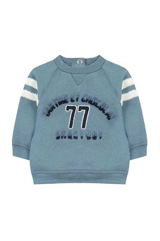 Sweat-shirt - Indigo molleton TC