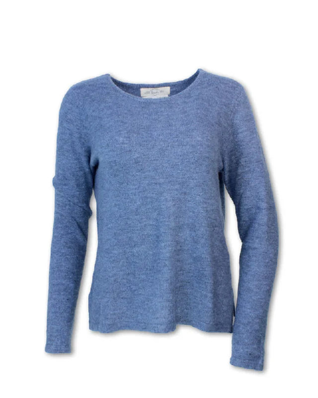 WOOL BLEND CREW SWEATER