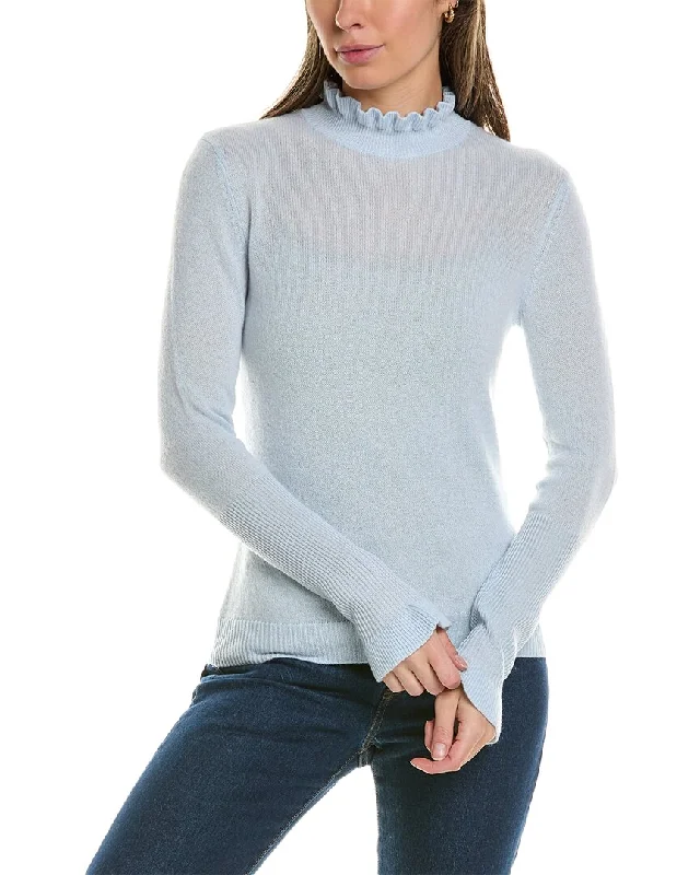 Alashan Cashmere Evie Ruffle Trim Cashmere Pullover