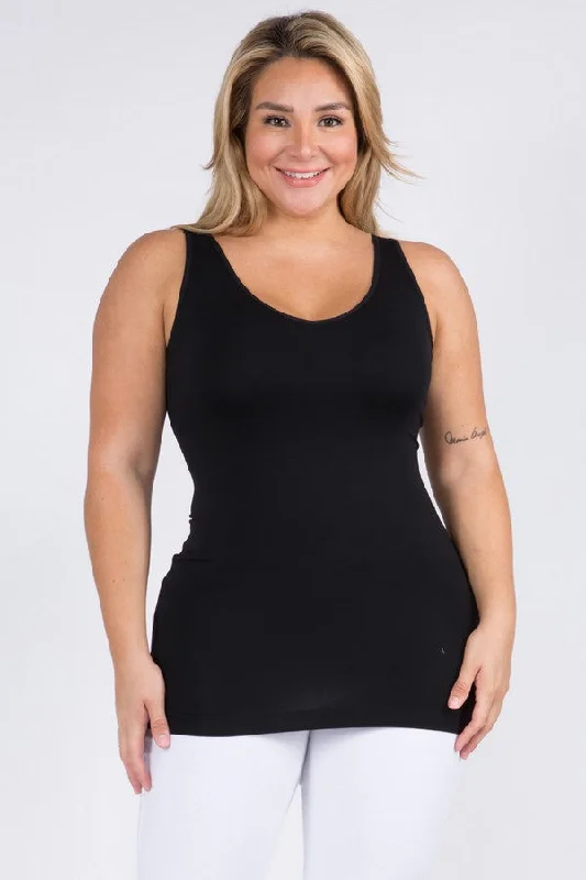 Seamless Tank in Black