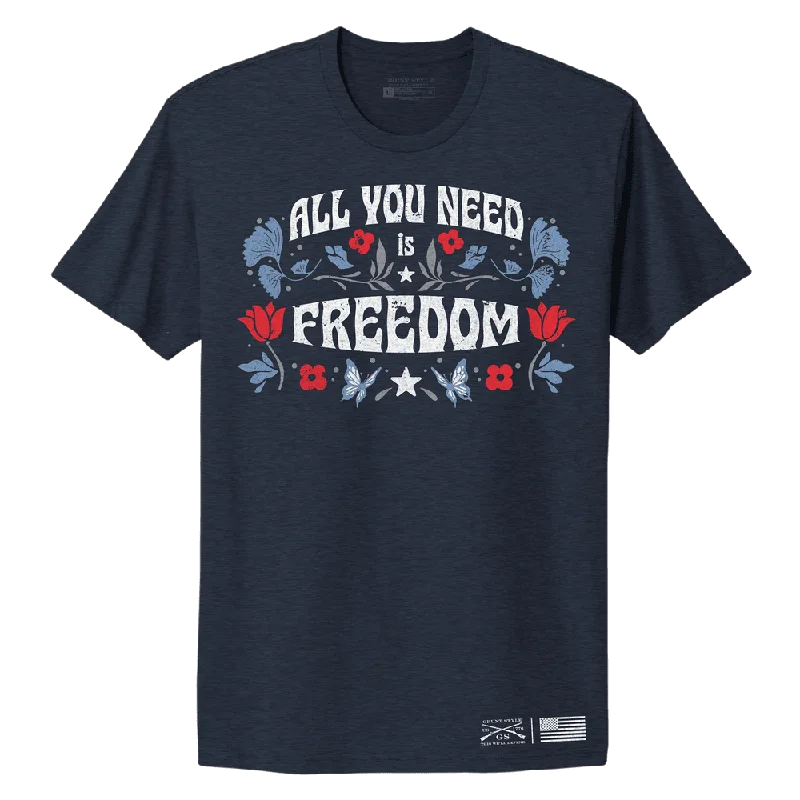 Women's Freedom Boyfriend Fit T-Shirt - Midnight Navy