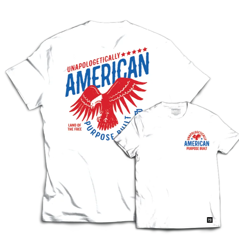 Unapologetically America Tee, White