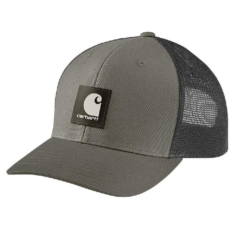 Rugged Flex Twill Mesh-back Logo Patch Cap - Dusty Olive