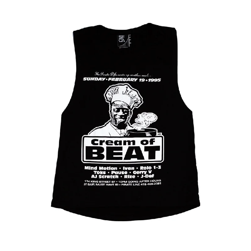 SFCA Women's Cream of Beat Flyer Tank Top Black